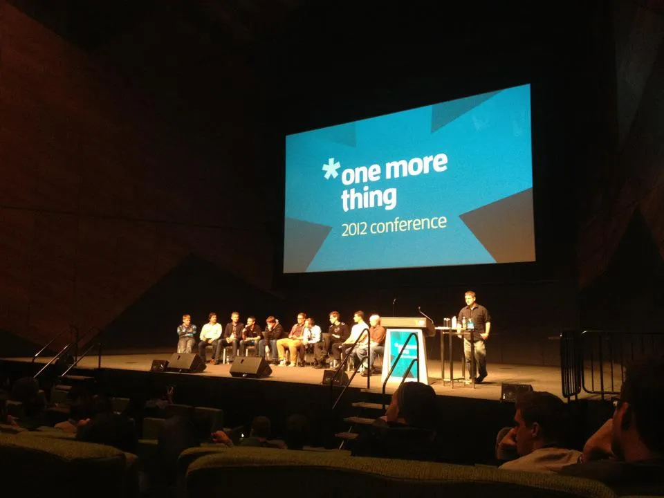 Panel on stage